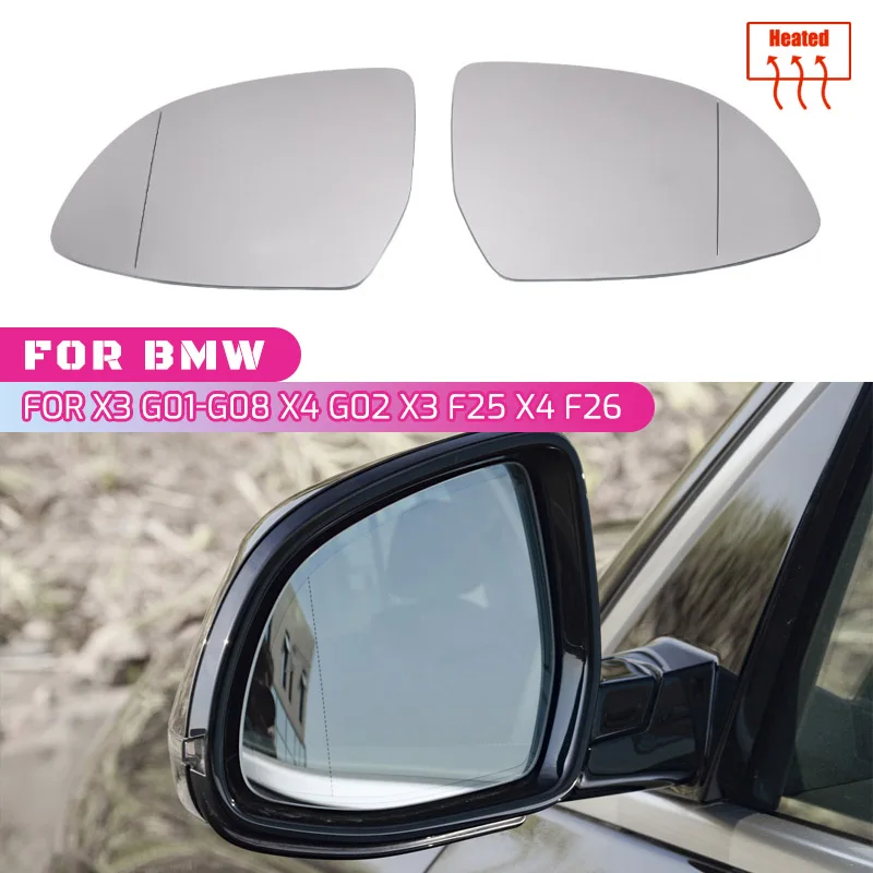 Seitens piegel für BMW x3 g01 x4 f26 g02 x5 f15 g05 x6 f16 g06 2011-2016 beheizter Glaslinsen flügel Rückspiegel Glase rsatz Image