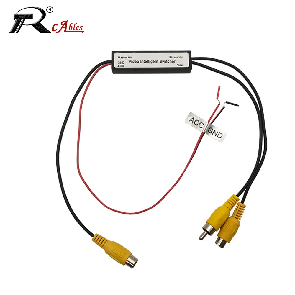 1PC Auto Video Schalt AV Kabel Zwei In Und Einem Aus Rückfahr Bild Fahren Recorder Video CVBS Analog Signal