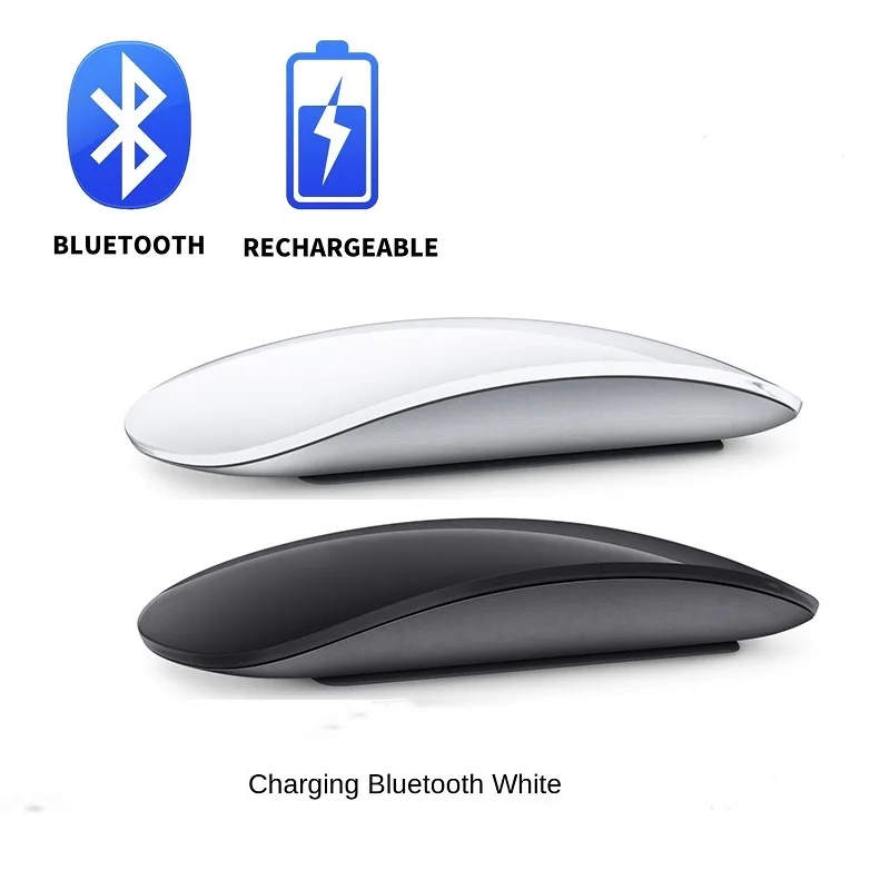 Bluetooth Drahtlose Maus Stille Wiederaufladbare Laser Computer Maus Schlanke Ergonomische PC Magische Mäuse Für Apple Macbook Microsoft IPAD Image