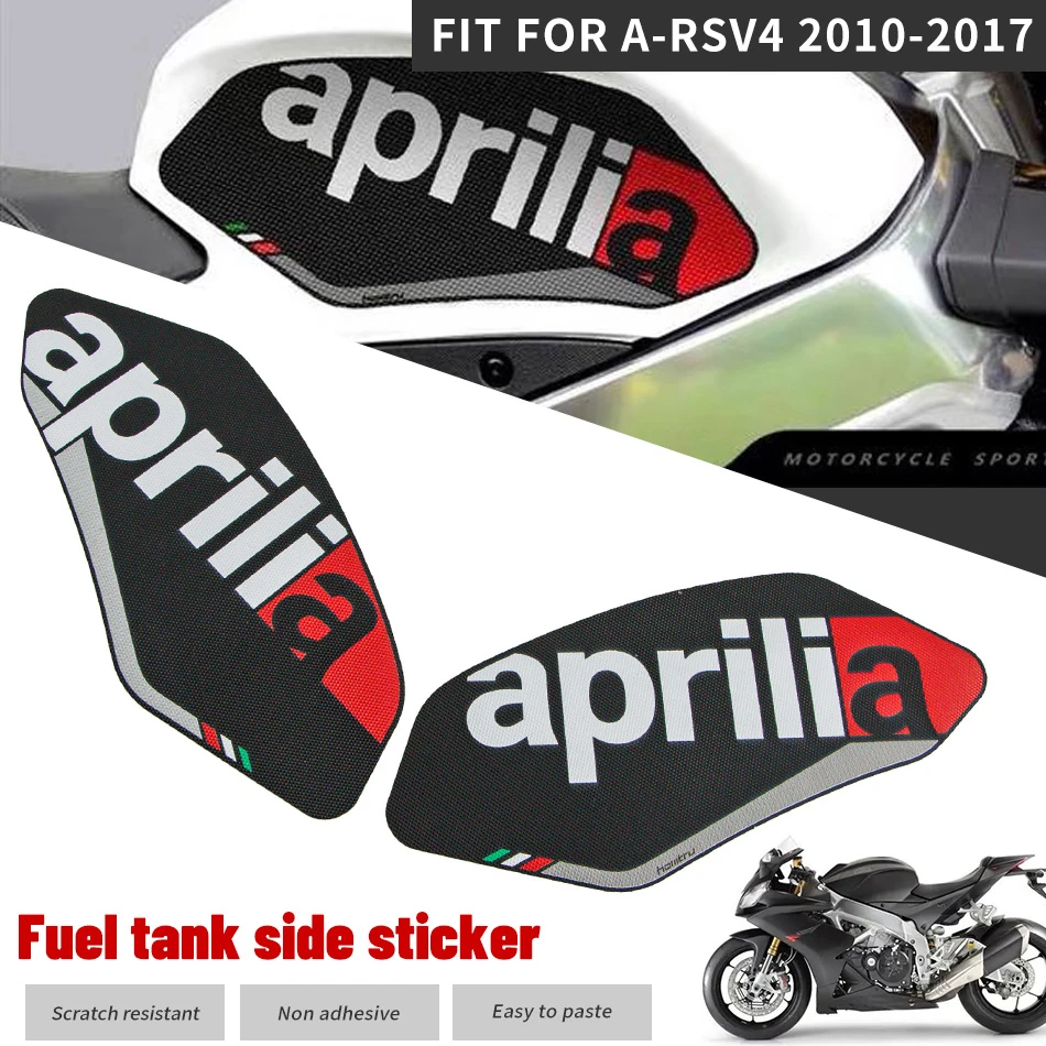 Fit für Aprilia 2010 - 2021 RSV4 Motorrad Tank Traktion Seite Pad Gas Kraftstoff Knie Grip Aufkleber TUONO 1100 2015 - 2022 16 17 18 19 Image