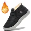 Winter Männer Stiefel Wasserdichte Ankel Stiefel Warme Pelz Männer Turnschuhe Plus Größe Schnee Stiefel Nicht-Slip Plüsch Casual Männer schuhe Paar Schuhe