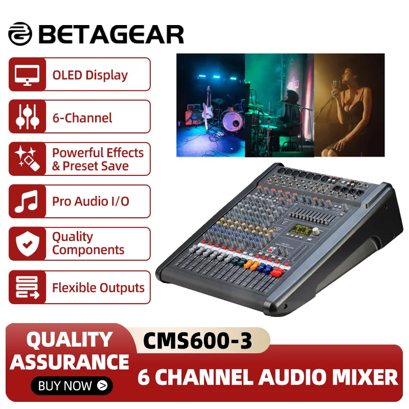 CMS600-3 Audiomixer Original Logo 6-Kanal-Audioconsola Digitale Mischpult Professionelle Bühnen-Audiogeräte CMS 600 Image