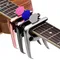 TC-02 gitarre capo zink legierung bridge pin puller gitarre pick slot mit 3 stücke gitarren picks für akustische e-gitarren bass