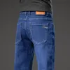 2025 Frühling Herbst männer Gerade Jeans Denim Hosen Klassischen Stil Business Stretch Casual Hosen Große Größe 40 42 44 46