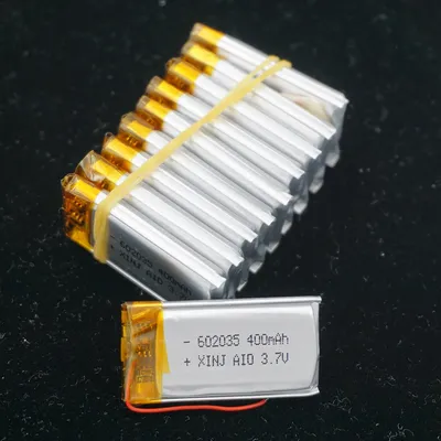 XINJ 10 stücke 3,7 V 400 mAh Wiederaufladbare Polymer Li Lithium-Batterie 602035 Für Bluetooth Lautsprecher DVC DVR Kamera MP3 MP4 Musik Player