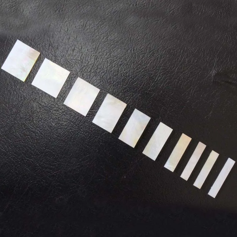 2mm dickes Gold Perlmutt Block Inlay Set für Les Paul Custom Gitarren CNC Schnitt für 10 stücke pro Set