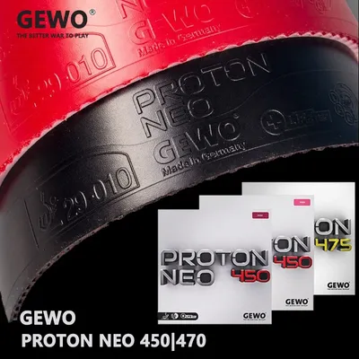 Original gewo proton neo Tischtennis gummi nicht klebrig angespannte Tischtennis gummi platte mit vor abgestimmtem hoch dichtem Schwamm Image