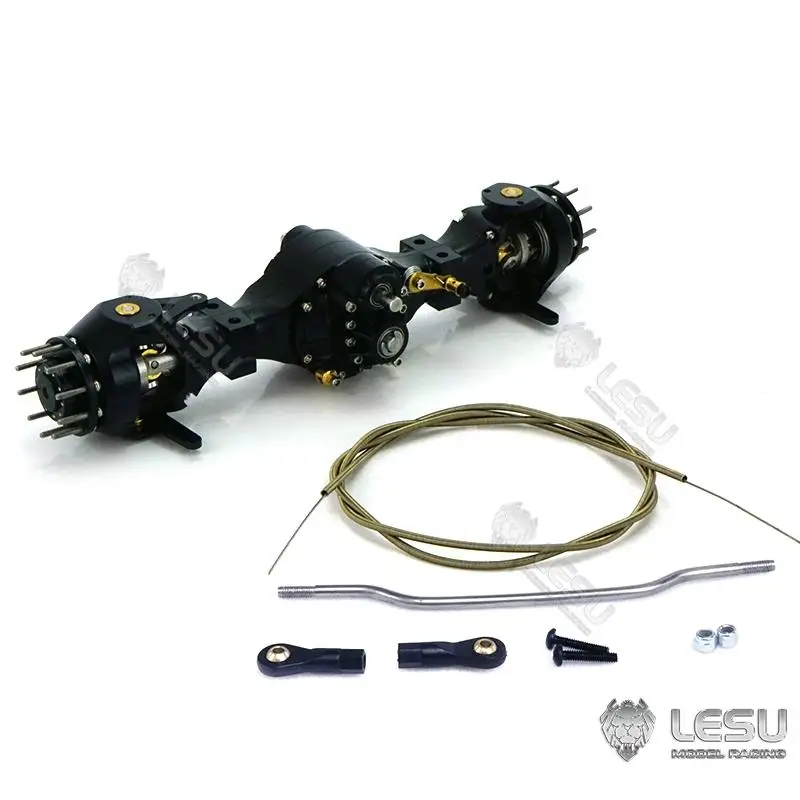 1/16 LKW Traktor DIY Deutsch Bruder Achse Upgrade Flansch vorne durch Achse Differential Lock Version lesu Image