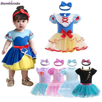 Mädchen Baby TUTU Prinzessin Ballett Tanz Kleid Kinder Geburtstag Party Ballkleider Tüll Elza Kostüm Rapunzel Meerjungfrau Kleidung 3-24M Image