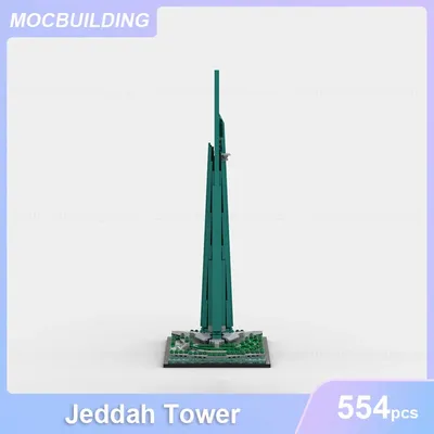 Jeddah Turm Architektur Modell Moc Bausteine Anzeige DIY montieren Ziegel pädagogische kreative Sammlung Spielzeug Geschenke 554pcs Image