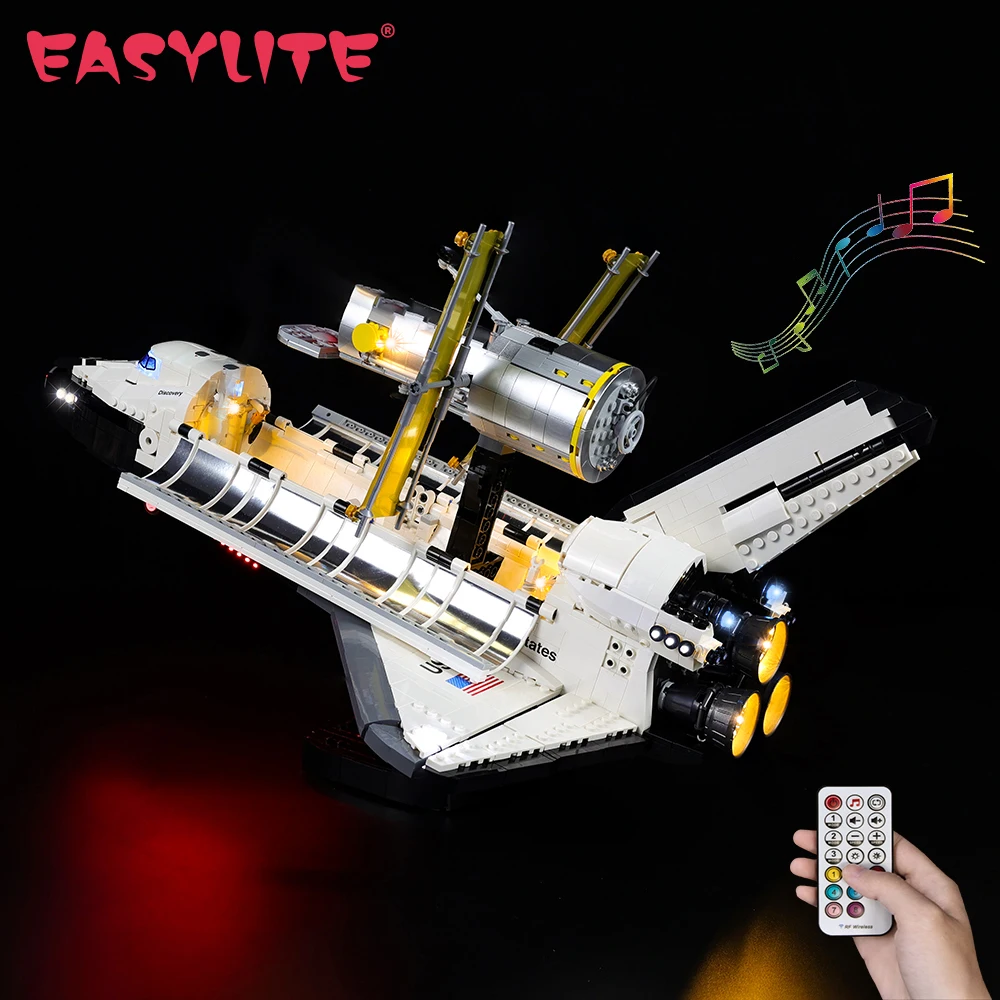 EASYLITE LED-Beleuchtungsset für 10283 NASA Legend Space Shuttle Discovery Bausteine DIY Spielzeug Nur Lichtset Kein Modell Image