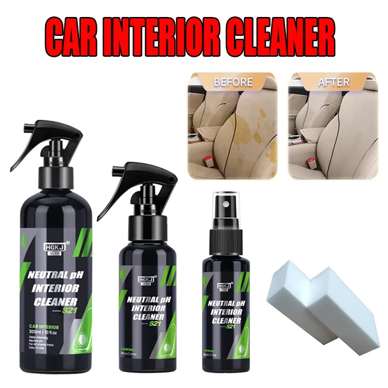 Neutral PH Auto Innen Reinigung Nebel Spray Dach Dash Reinigungsmittel Leder Decke Stoff Reinigung Spray Mittel Auto Zubehör Image
