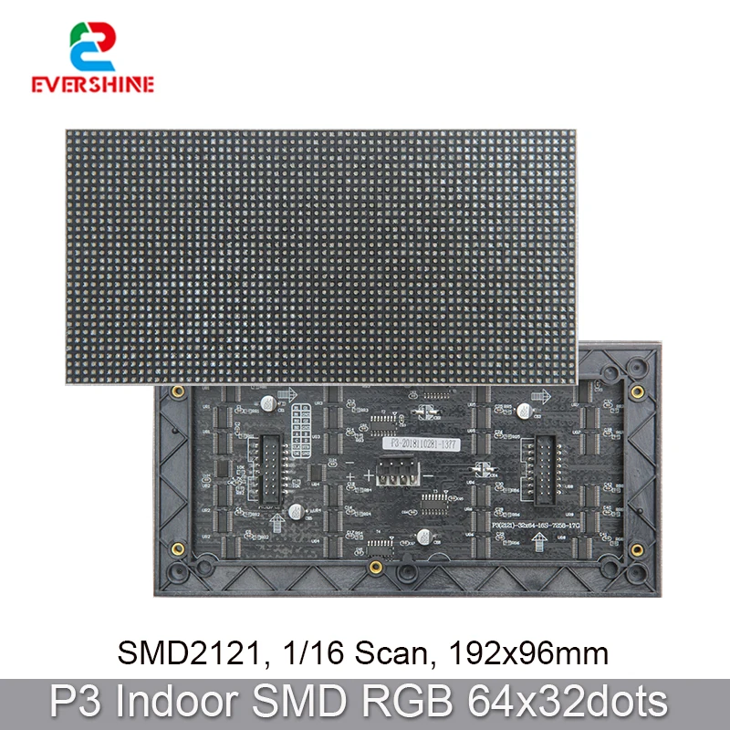 DIY Shenzhen LED-Bildschirm P3 Vollfarb modul Innen 192*96mm 64*32 Pixel RGB SMD2121 Licht Scan Matrix Panel Display Image