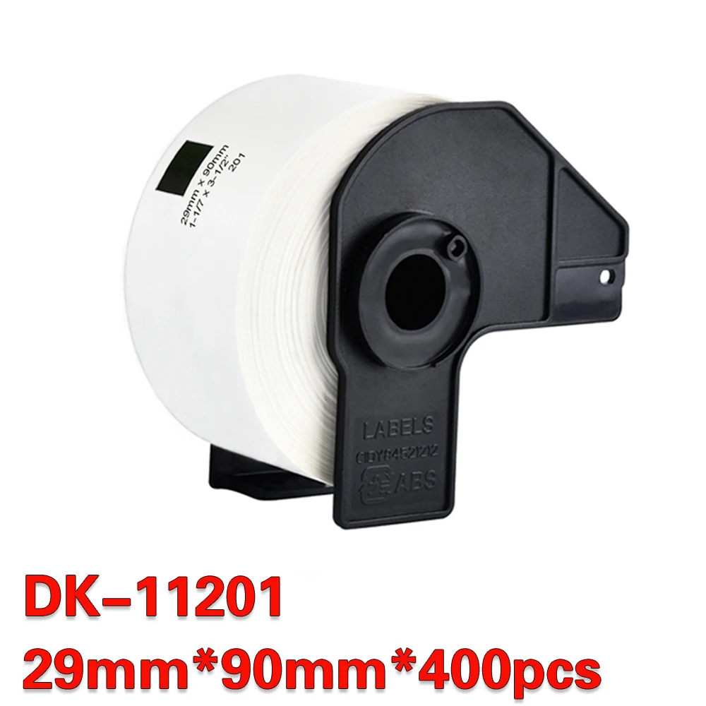 1 rolle für DK-11201 dk11201 für bruder etiketten mit halter 29*90mm thermopapier fit für QL-500 QL-700 QL-800 QL-1100 Image