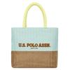 U.S. Polo Assn. Straw 04 Schultertasche 38 cm brown-green Grün Damen