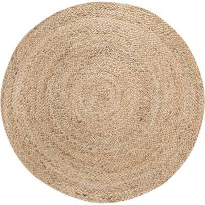 Teppich MY HOME "Mataro", beige (natur), H:4mm Ø:150cm, Jute, Teppiche, Wendeteppich, Flachgewebe, Obermaterial: 100% Jute Image