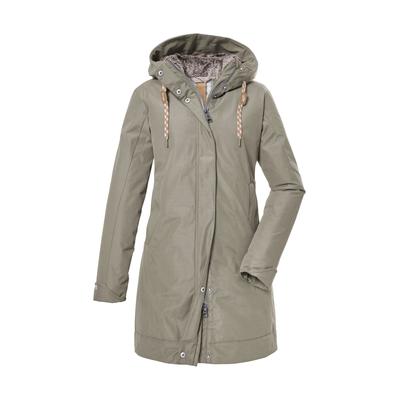 Parka "GW 13 WMN PRK", Damen, Gr. 38, grau, Oberstoff: 88% Polyester, 12% Baumwolle, Futter: 100% Polyester, Wattierung: 100% Polyester, G.I.G.A. DX BY KILLTEC, sportlich, Jacken, Wasserabweisender, winddichter Damenparka mit verstellbarer Kapuze Image