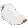 Sneaker SKECHERS "UNO-SUITED ON AIR", Herren, Gr. 47,5, weiß, Lederimitat, Veloursleder, sportlich, Schuhe, Freizeitschuh, Halbschuh, Schnürschuh mit modischer Keilsohle