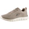 Sneaker SKECHERS "TRACK", Herren, Gr. 48,5, grau (taupe), Textil, meliert, sportlich, Schuhe, Freizeitschuh, Halbschuh, Schnürschuh mit gepolsterter Innensohle