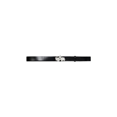 Ledergürtel ALPHA INDUSTRIES "Alpha Industries Accessoires - Belts Logo Belt", Damen, schwarz, Obermaterial: 100% Leder,