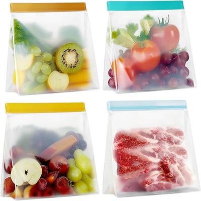 Silicone Reusable Gallon Food Storage Bags set of 4