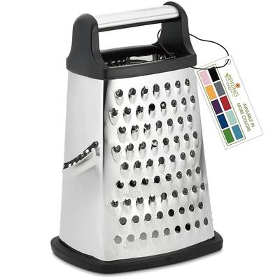 Stainless Steel Professional Cheese Grater Large Size 4 Sides