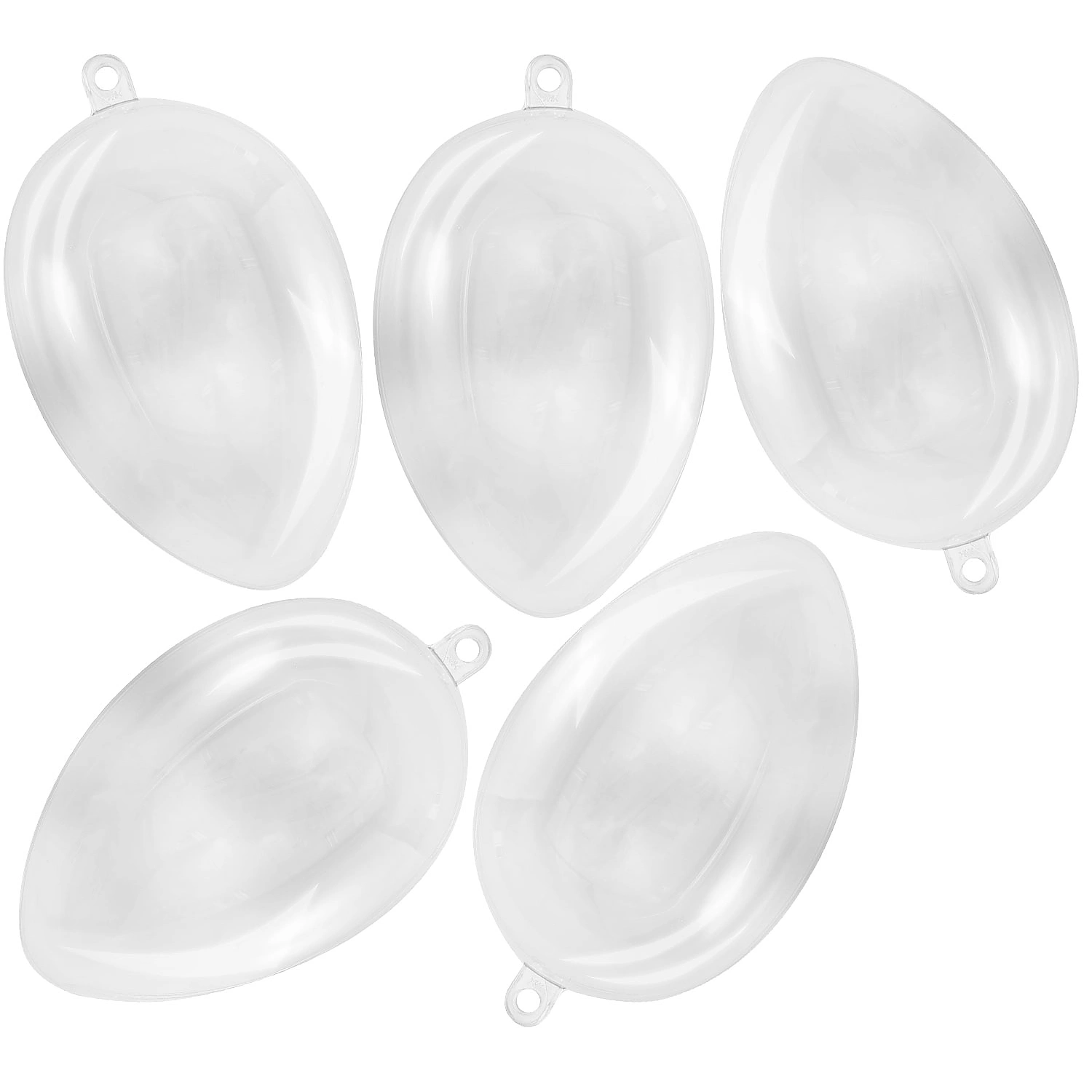 Œufs divisibles en plastique, 5 pièces, en dimensions différentes