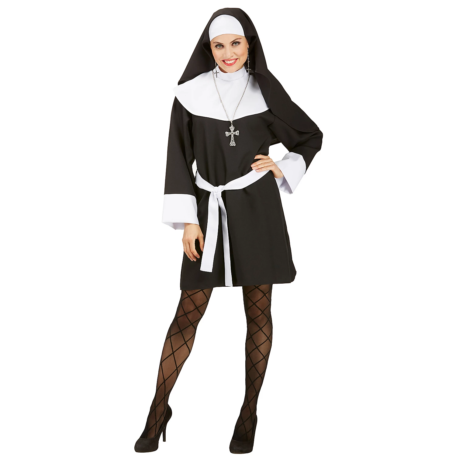 buttinette Nonnenkostüm Bernadette für Damen, kurz Image