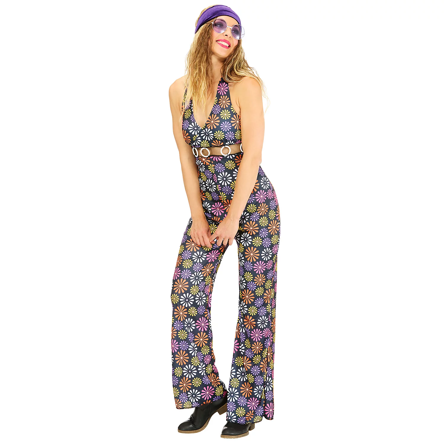 Jumpsuit Retro-Flower Image