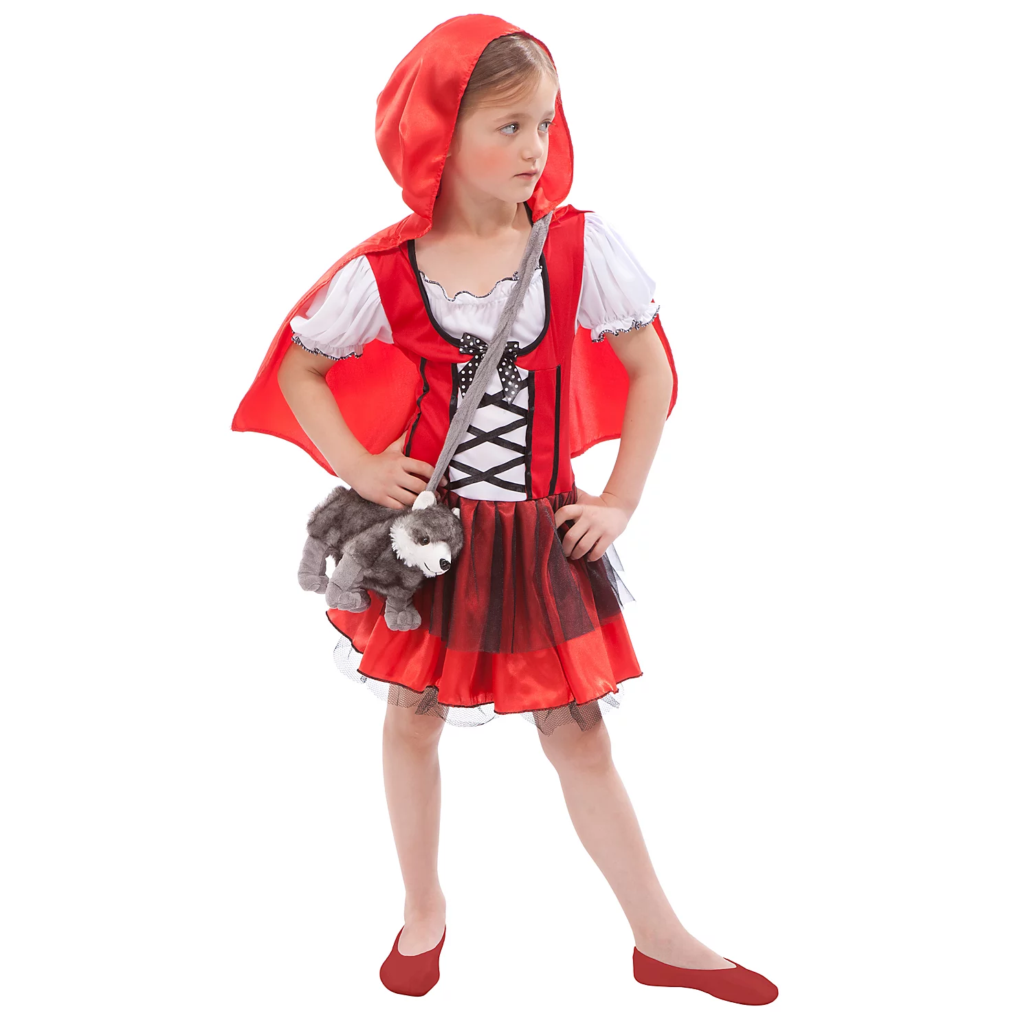 Waldmädchen-Kostüm für Kinder, rot Image