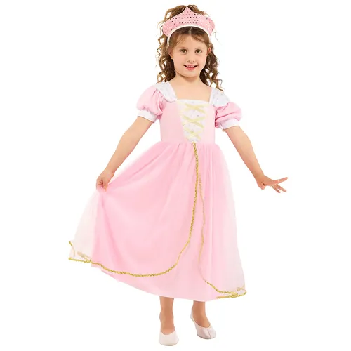 Kleinkinder-Kostüm Prinzessin, rosa/weiß