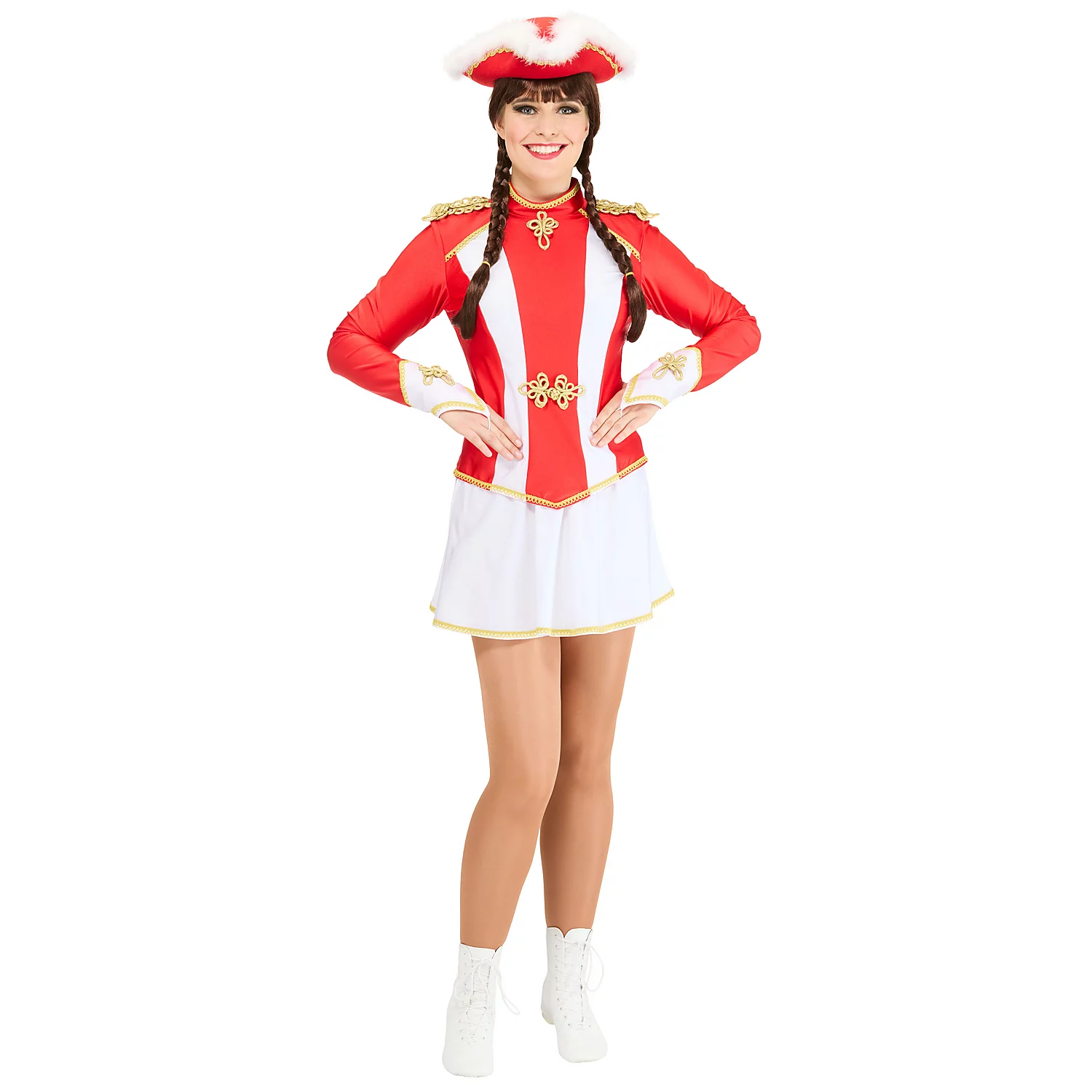 buttinette Gardekostüm für Damen, rot/weiß/gold Image