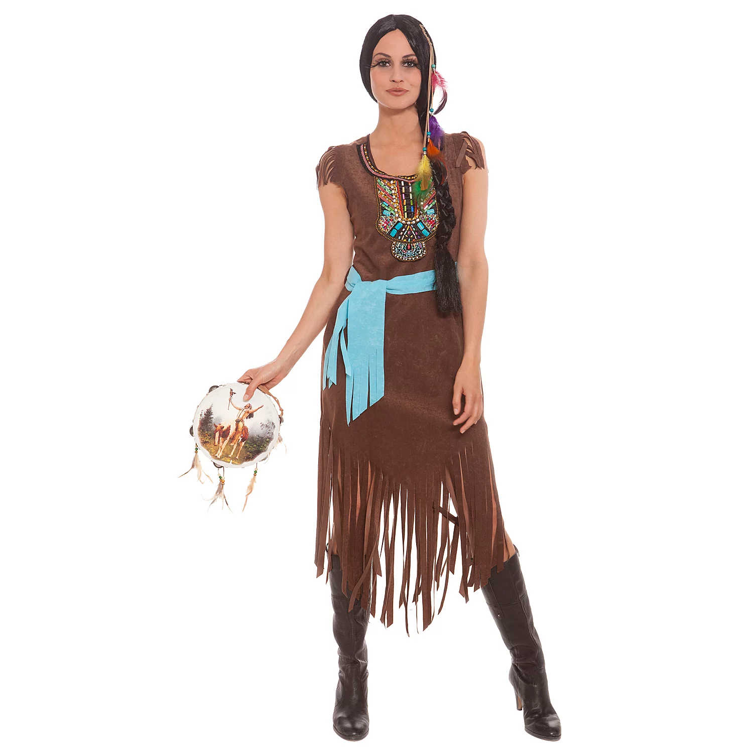 Indianer-Kostüm Manita für Damen Image