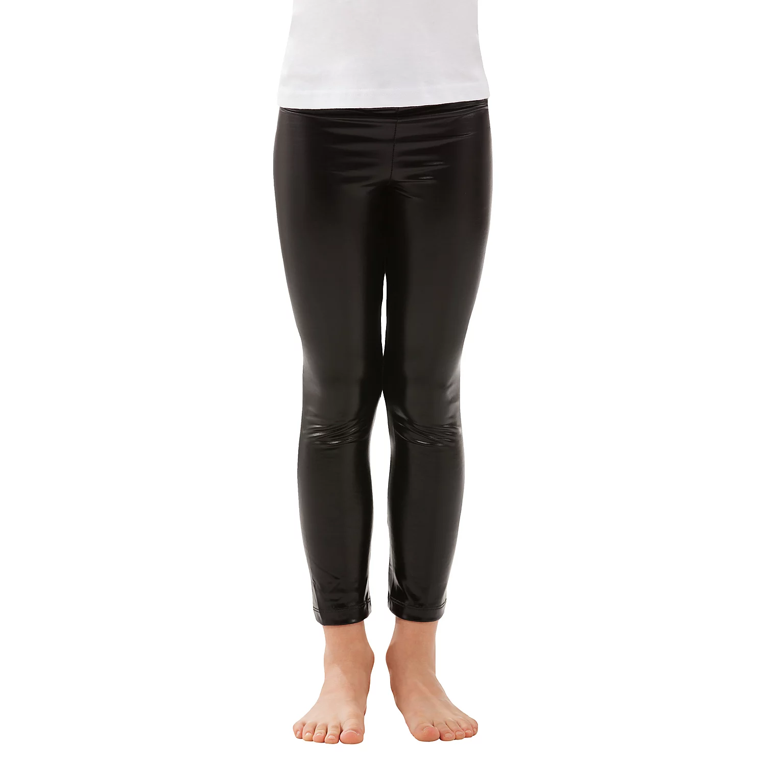 Legging lamé extensible pour enfant, noir