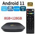 V88Mini TV Box Android 11 2023 Allwinner H3 Quad Core Cortex-A53 4G WiFi 4K HD 3D HDR10 H. 265 8GB 128GB Smart tv Iptv