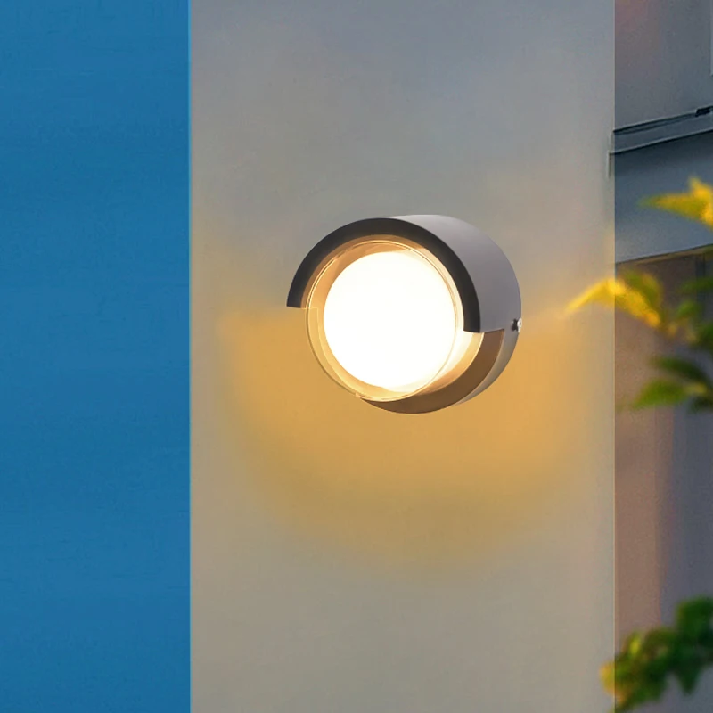 Modern Simple Led Wall Light Outdoor Waterproof IP65 Garden Decor Lamp Villa Door Number Balcony Decorated Wall Sconce
