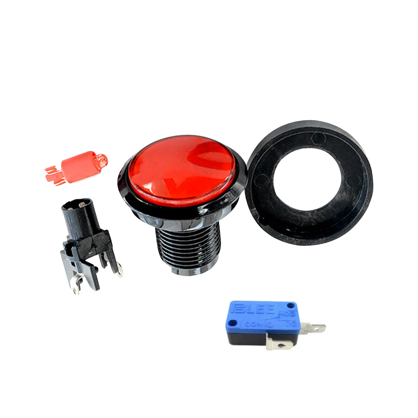 Arcade Button 45MM LED Light Lamp Big Round Arcade Video Game Player Push Button Switch For Arcade Game Machine Accessories