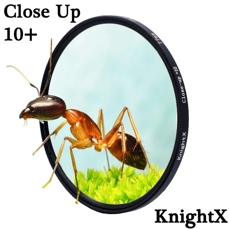 Knightx Makro Nahaufnahme Objektiv Filter 10 Filter Kit 49mm 52mm 55mm 58mm 62mm 67mm 72mm 77mm für Canon Nikon Sony Kameras Image