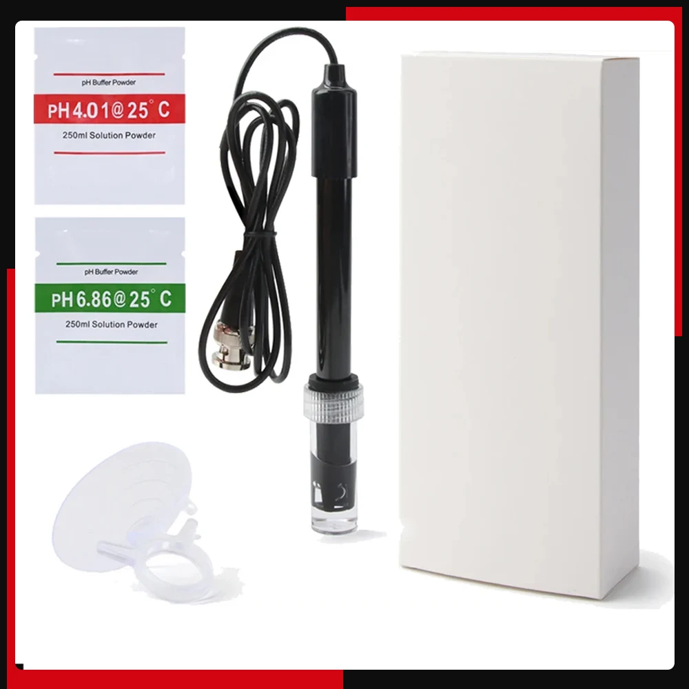 PH-201 pH-Ersatz sonde Aquarium Hydro ponik Labor Elektrode PH-Meter Sonde BNC-Anschluss PH-Meter Potential Test Sensor Image