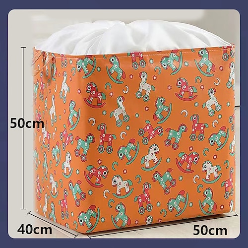 1 stück kleidung aufbewahrungstasche hahnentrittmuster faltbare stoff aufbewahrungstasche große kapazität wasserdichte feuchtigkeitsbeständige baumwollsteppdecke aufbewahrungstasche organisation und Image