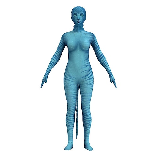 Avatar: Der Weg des Wassers Neytiri Jake Sully Zentai-Anzüge Cosplay Kostüm Film Cosplay for Herren Damen Jungen Kinder Karneval Image