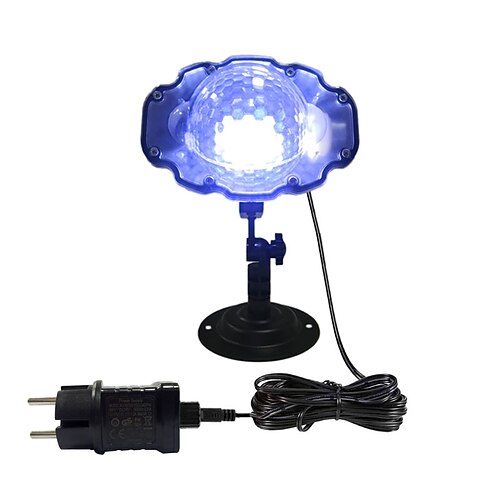 Schneeflocken-Projektorlampe Stecker für den Boden vertikale doppelt einsetzbare Schneeflocken-Projektorlampe Dekorationslampe kann eingesteckt werden Image