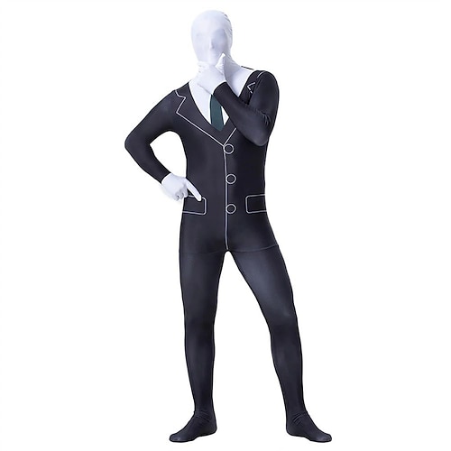 Karnevalskostüm Ganzkörperanzug 2026 Totenkopf Zalgo-Monster Karneval Cosplay Kostüm Bodysuits Cosplay Kinder Erwachsene Herren Jungen Karneval Maskerade Party Halloween Leistung Einfaches Image
