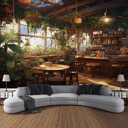 Natur Baum Höhle Landschaft hängen Wandteppich Kunst große Wandteppich Wandbild Dekor Fotografie Hintergrund Decke Vorhang Haus Schlafzimmer Wohnzimmer Dekoration Wandtuch XXL Natur Image