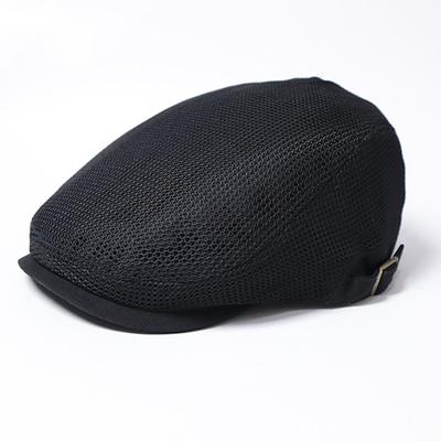 Men's Flat Cap Beret Hat Ascot Hat Newsboy Hat Black Polyester Fashion Casual British Street Daily Plain Adjustable Breathable