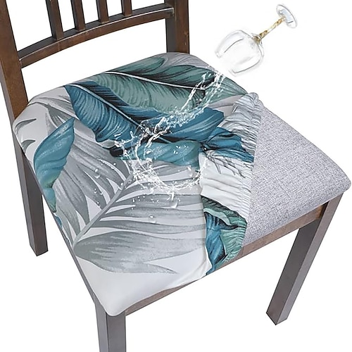 fodera per sedia da pranzo fodera con stampa geometrica - design geometrico moderno ed elegante - tessuto morbido ed elasticizzato - protegge e valorizza le tue sedie - perfetta per la casa e la sala da pranzo