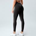Per donna Pantaloni da yoga Leggings da yoga Fascia Elastica Vita Alta Pilates Allenamento in Palestra Allenamento Collant Tinta unica Nero Blu Viola Gli sport Abbigliamento sportivo Elasticizzato
