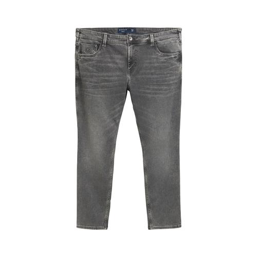 TOM TAILOR Herren Plus - Regular Jeans mit TENCEL™ Lyocell, grau, Uni, Gr. 46/34