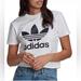 Adidas Tops | Adidas Trefoil Logo Graphic T-Shirt, Size Xs, Worn But In Excellent Condition | Color: Black/White | Size: Xs