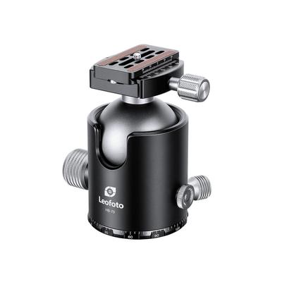 Leofoto HB-70 70mm Pro Heavy-Duty Ball Head w/Quick Release Plate & Case Black HB-70